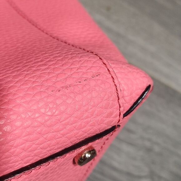 Kate Spade Flamingo Pink Bridge Place Francisca Bow Pebbled Leather 💥💥HP 9/29 - Picture 5 of 10
